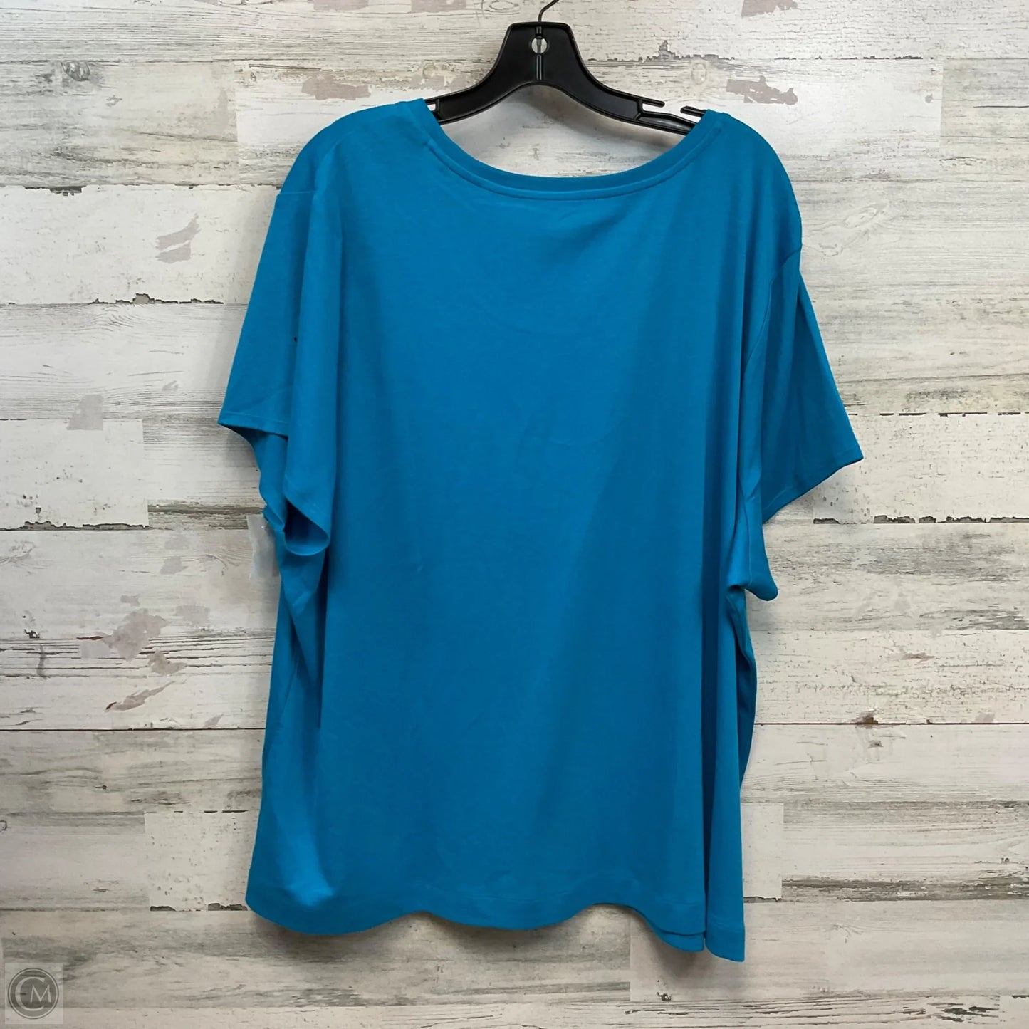 Top Short Sleeve By J. Jill In Blue, Size: 4x