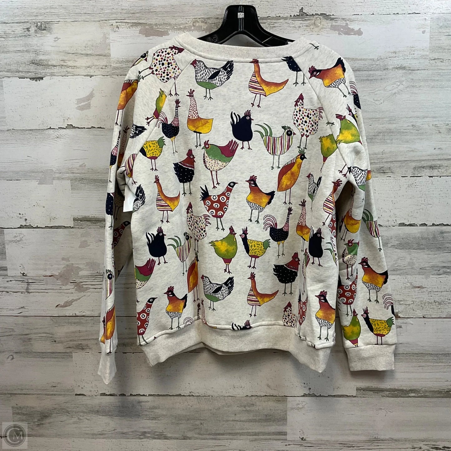 Sweatshirt Crewneck By Sm Wardrobe In Grey, Size: S