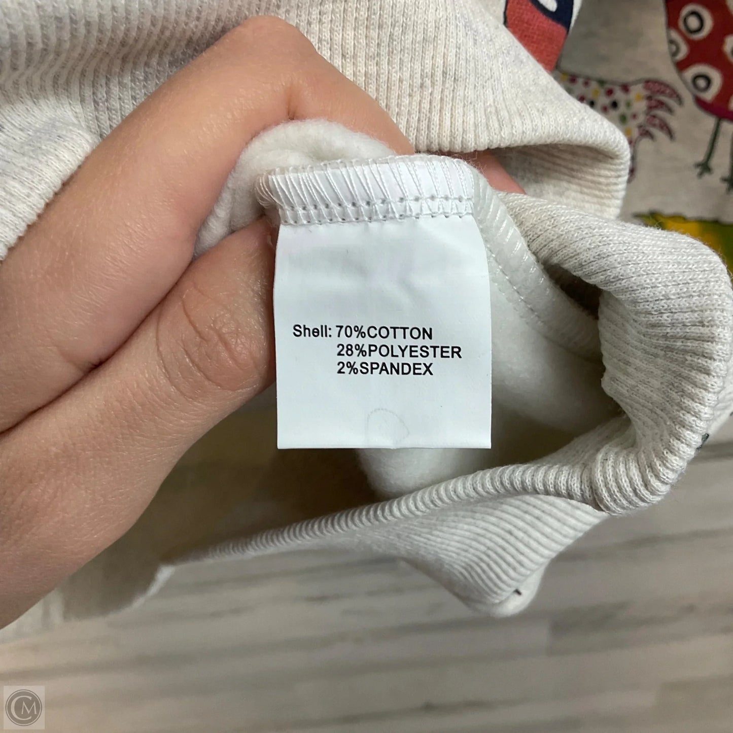 Sweatshirt Crewneck By Sm Wardrobe In Grey, Size: S