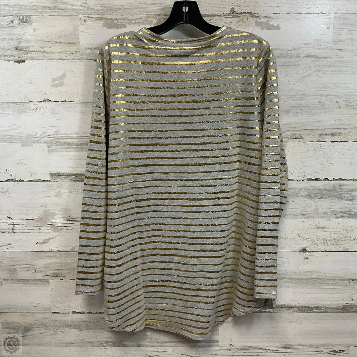 Top Long Sleeve By Soft Surroundings In Grey, Size: L