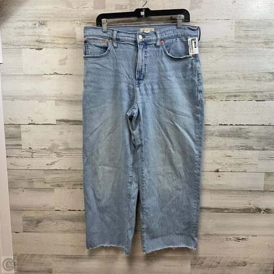 Jeans Wide Leg By Madewell In Blue Denim, Size: 12