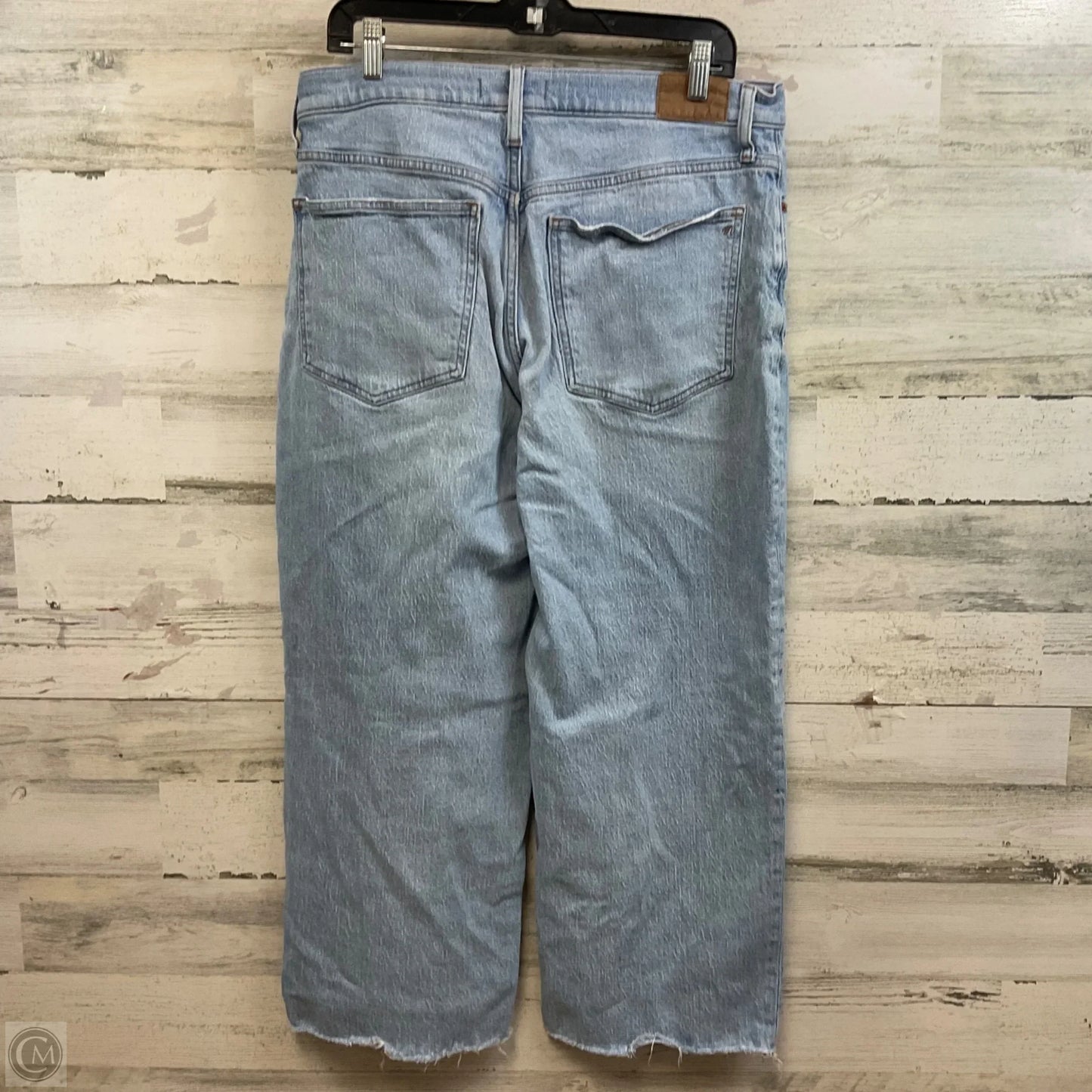 Jeans Wide Leg By Madewell In Blue Denim, Size: 12