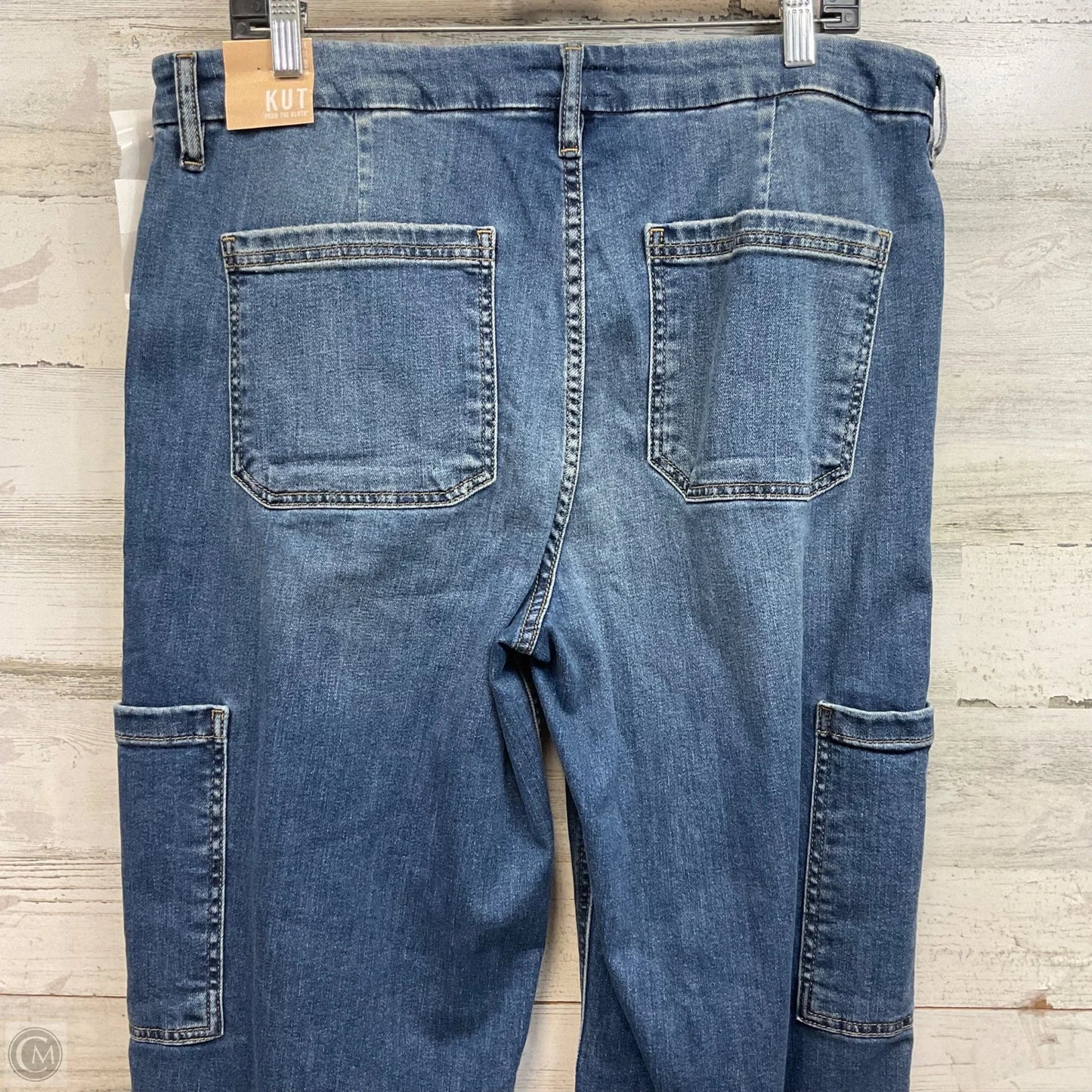 Jeans Wide Leg By Kut In Blue Denim, Size: 14