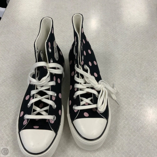 Shoes Athletic By Converse In Black & Pink, Size: 8.5
