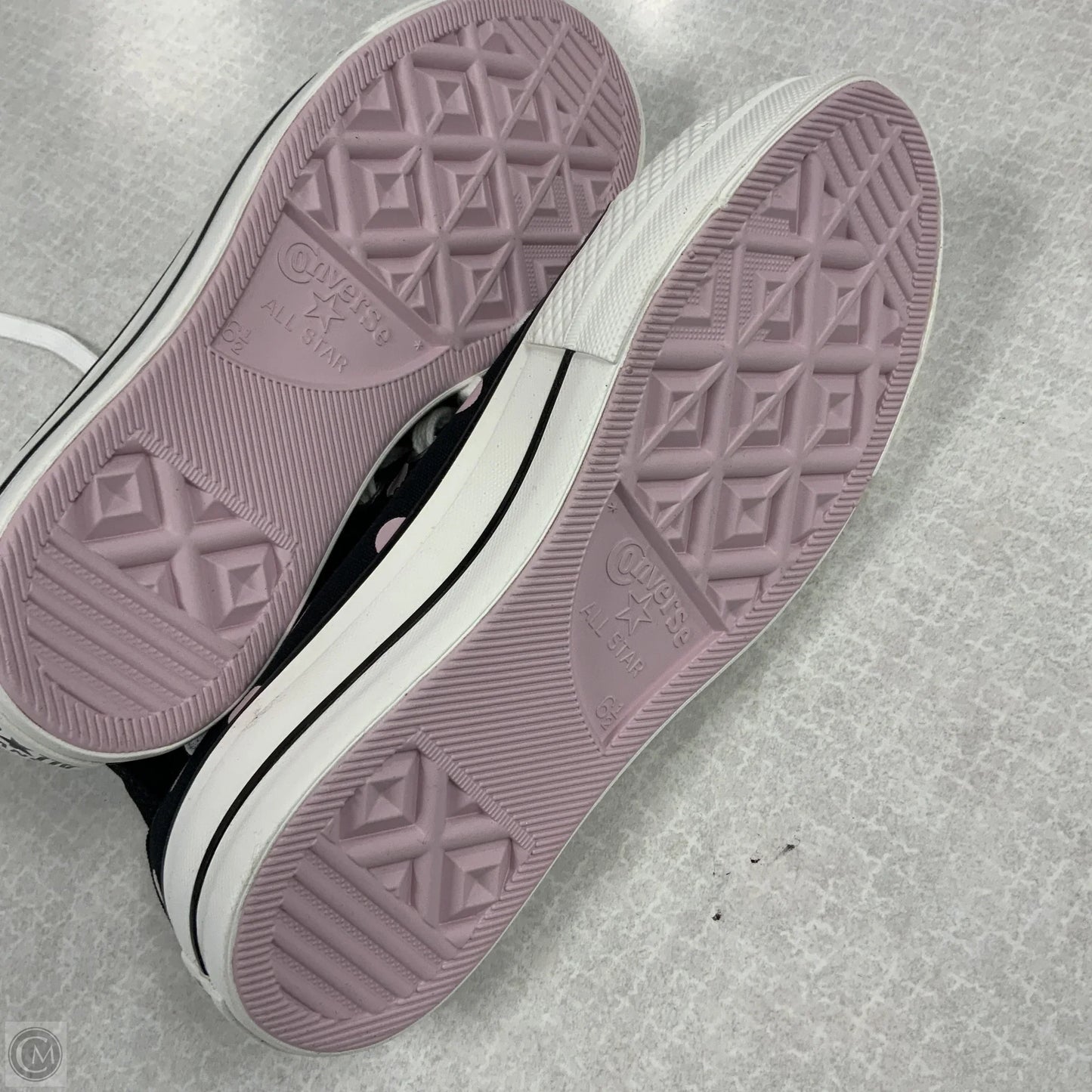 Shoes Athletic By Converse In Black & Pink, Size: 8.5