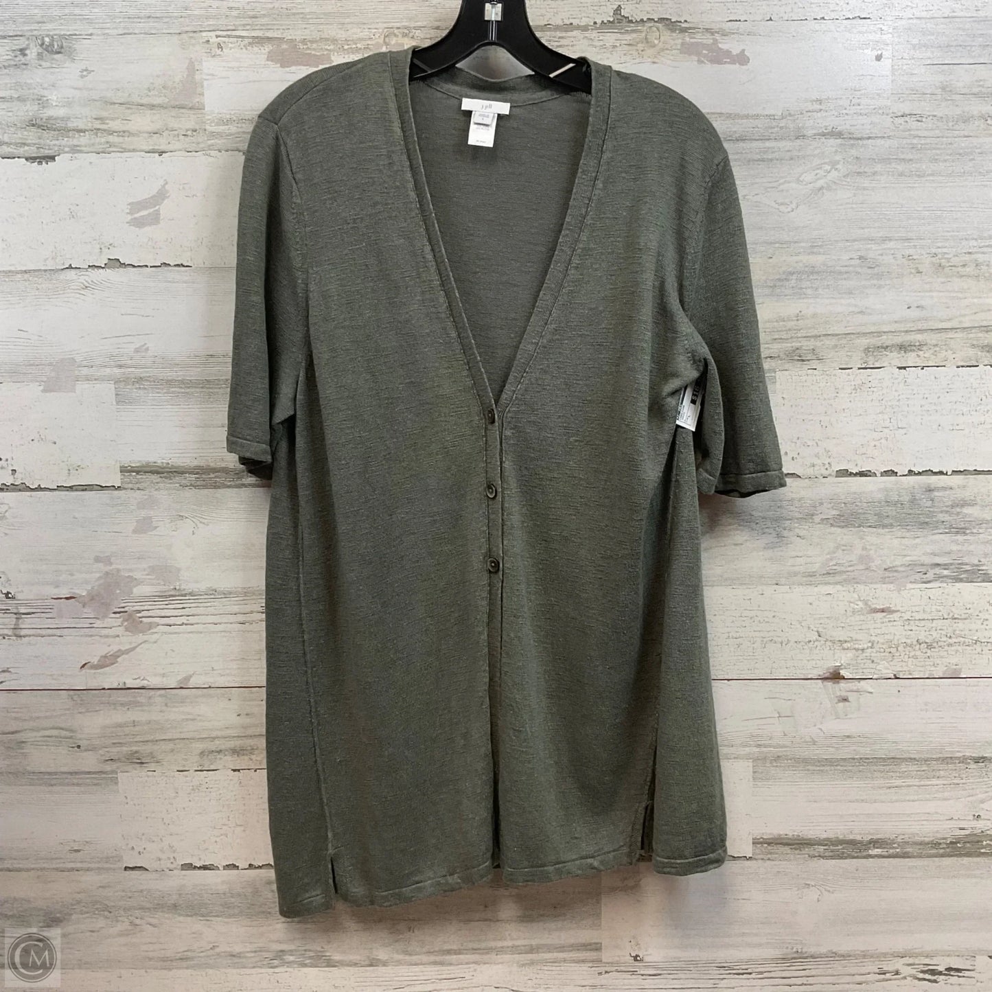 Cardigan By J. Jill In Green, Size: L