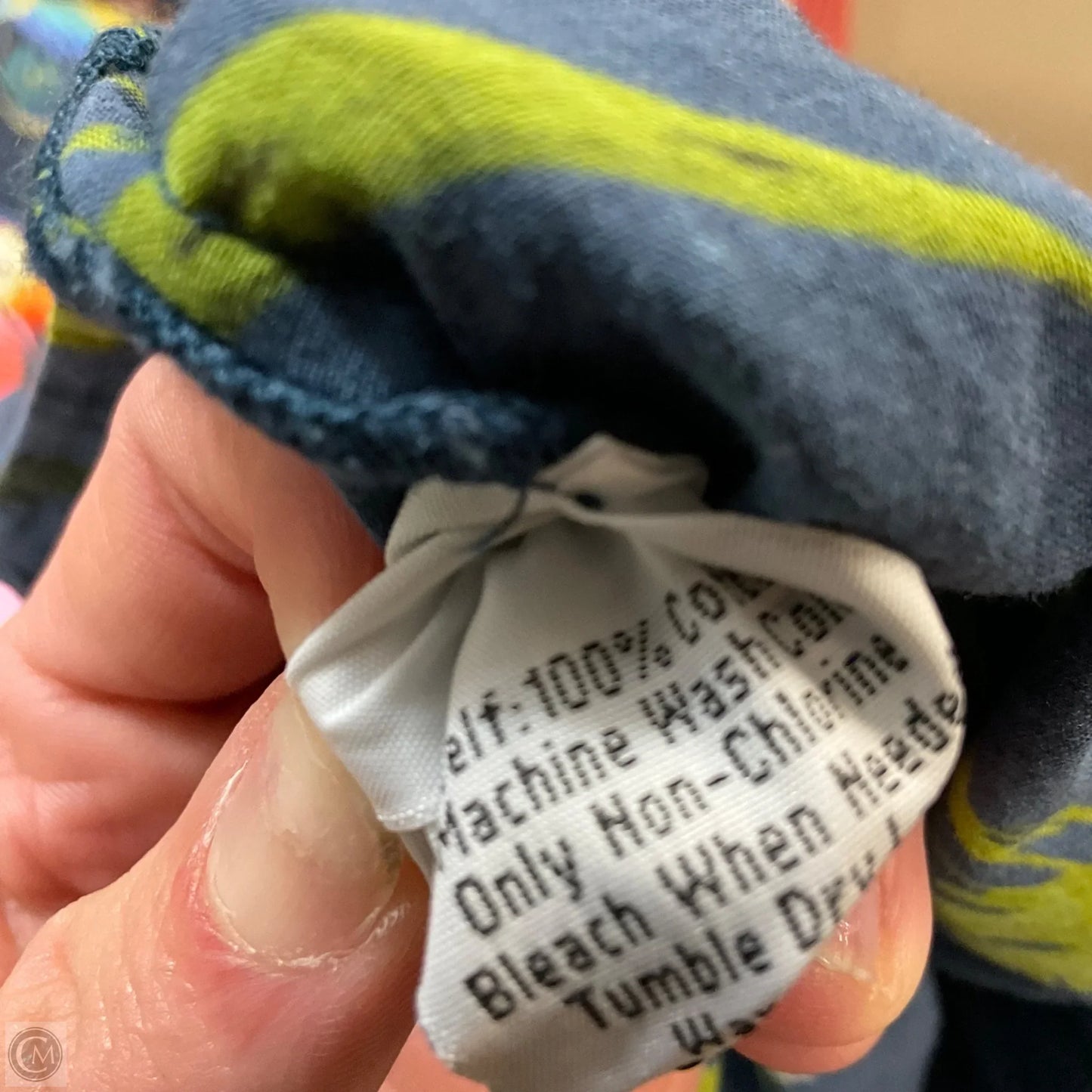 Top 3/4 Sleeve By Johnny Was In Blue, Size: S