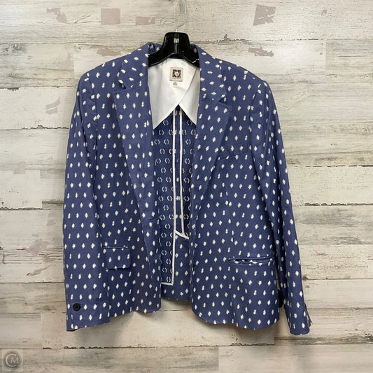 Blazer By Anne Klein In Blue, Size: Xl