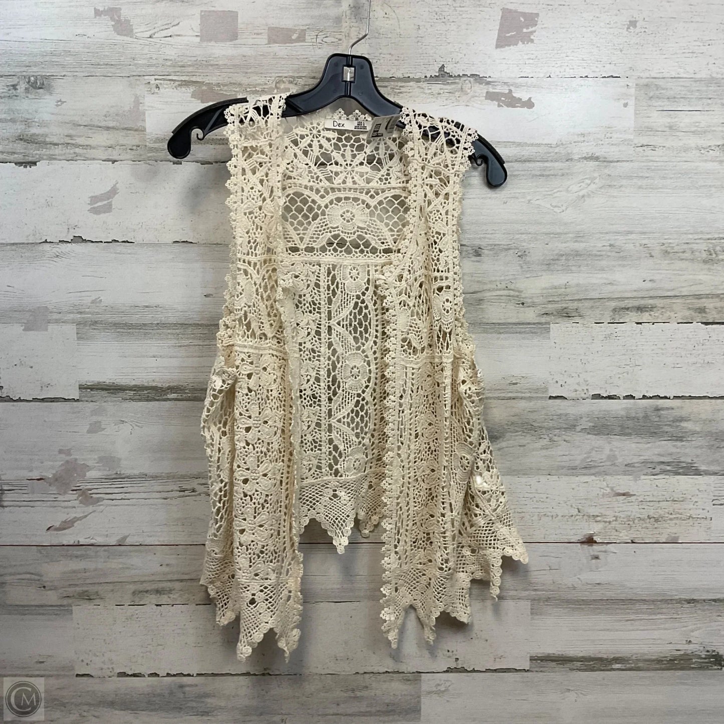 Vest Other By Dex In Cream, Size: L