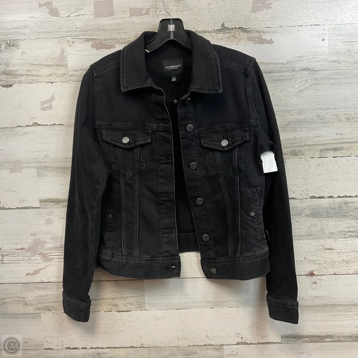 Jacket Denim By Liverpool In Black, Size: Xs