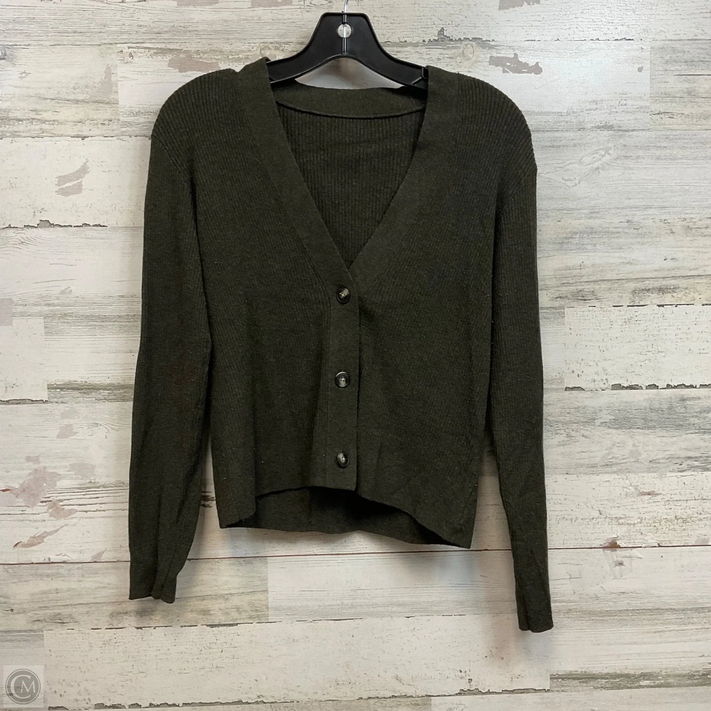 Sweater Cardigan By Cme In Green, Size: Xs