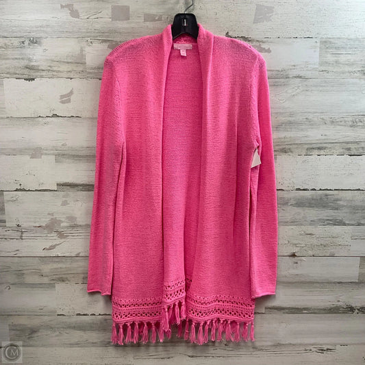 Sweater Cardigan By Lilly Pulitzer In Pink, Size: M