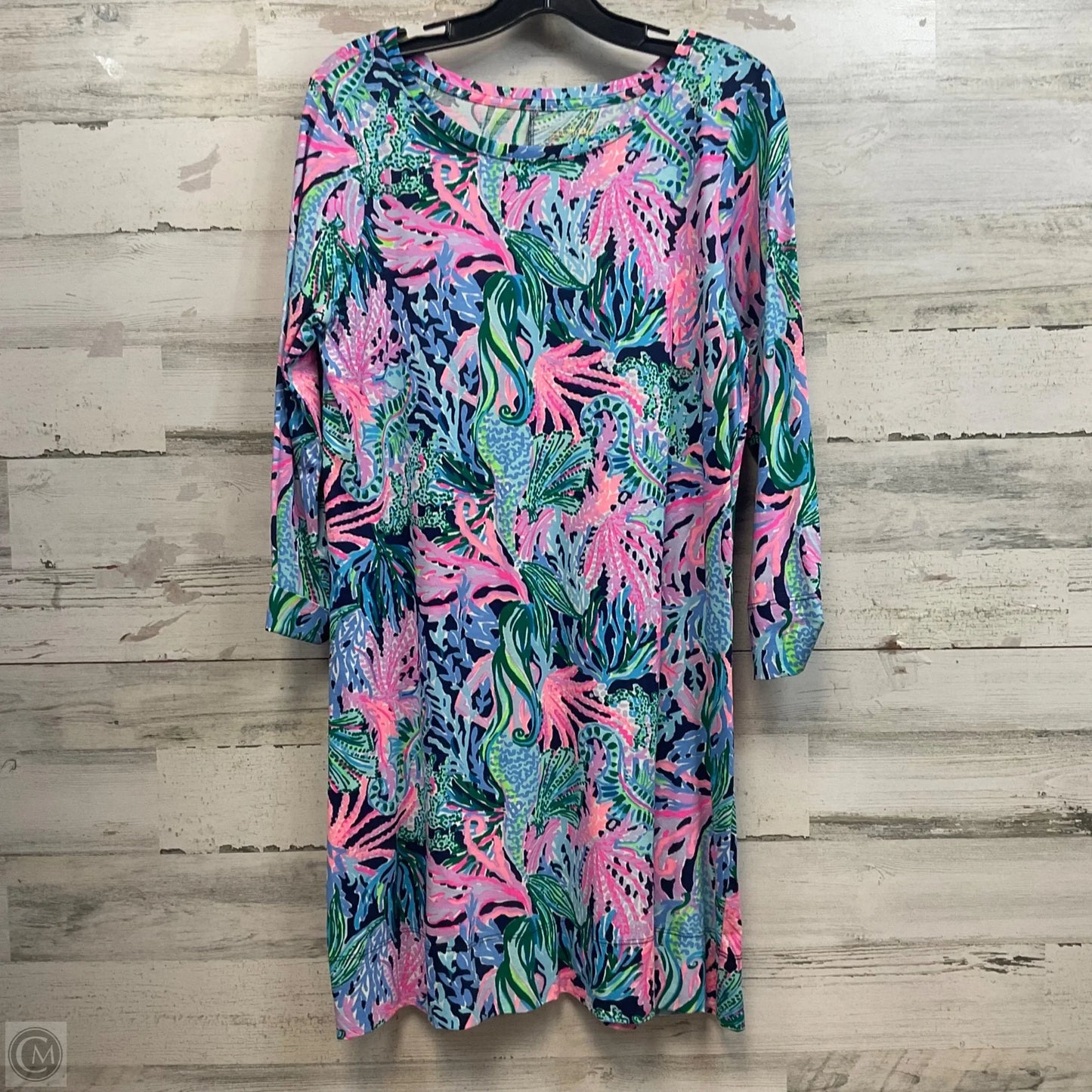 Dress Casual Short By Lilly Pulitzer In Blue & Pink, Size: L