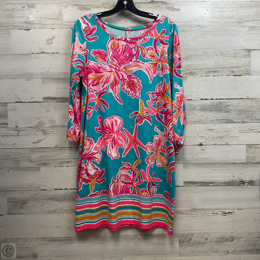 Dress Casual Short By Lilly Pulitzer In Blue & Pink, Size: L