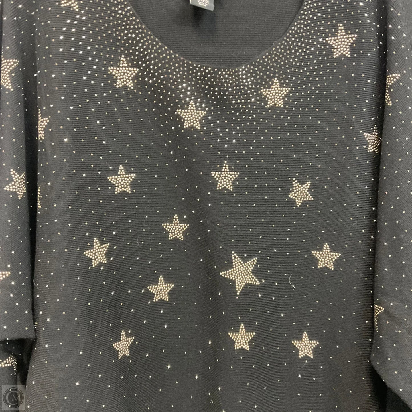 Sweater By Adrienne Vittadini In Black, Size: 2x