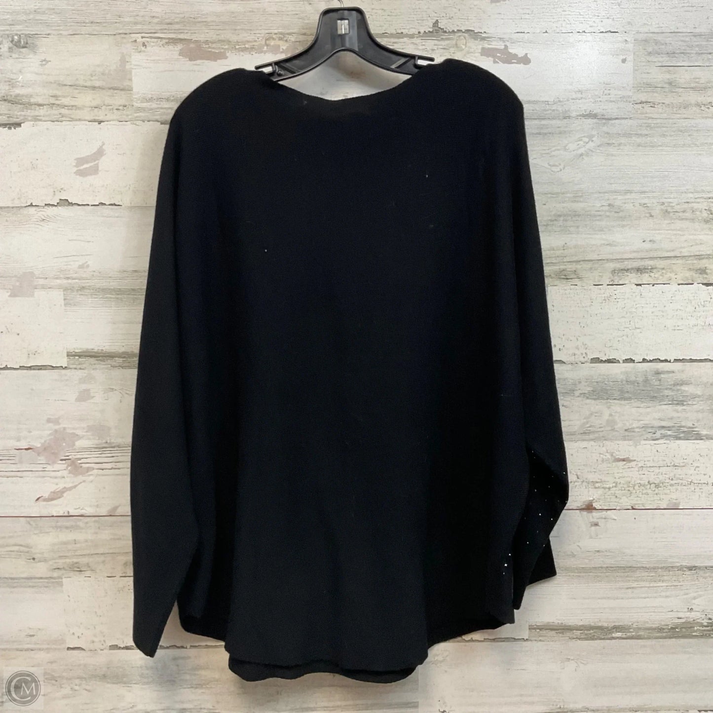 Sweater By Adrienne Vittadini In Black, Size: 2x