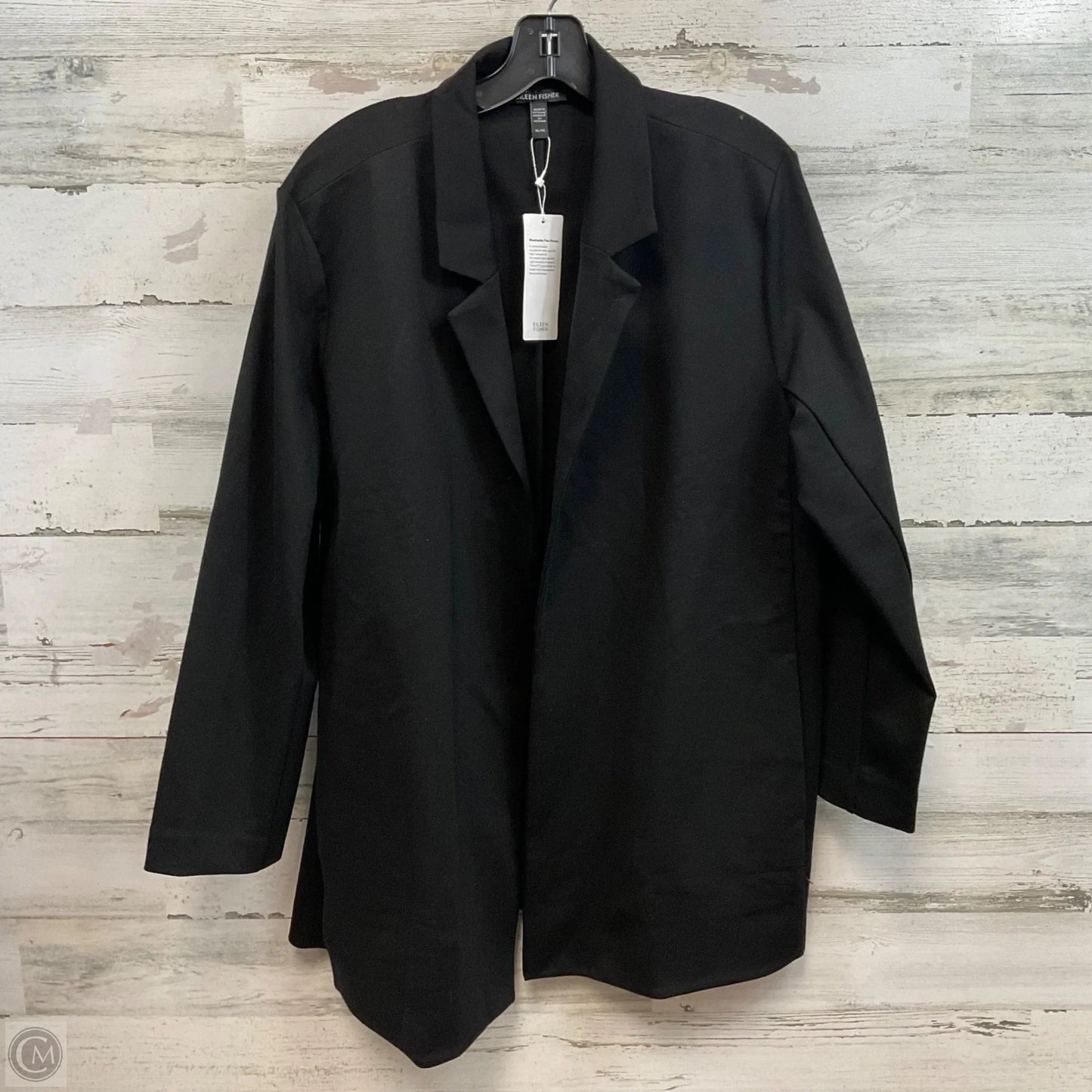 Blazer By Eileen Fisher In Black, Size: Xl