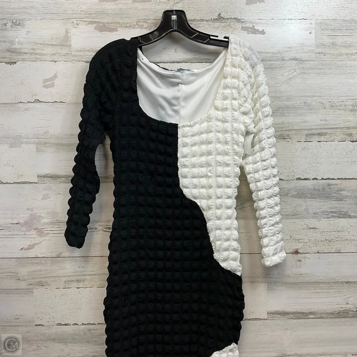 Dress Casual Midi By Antonio Melani In Black & White, Size: S