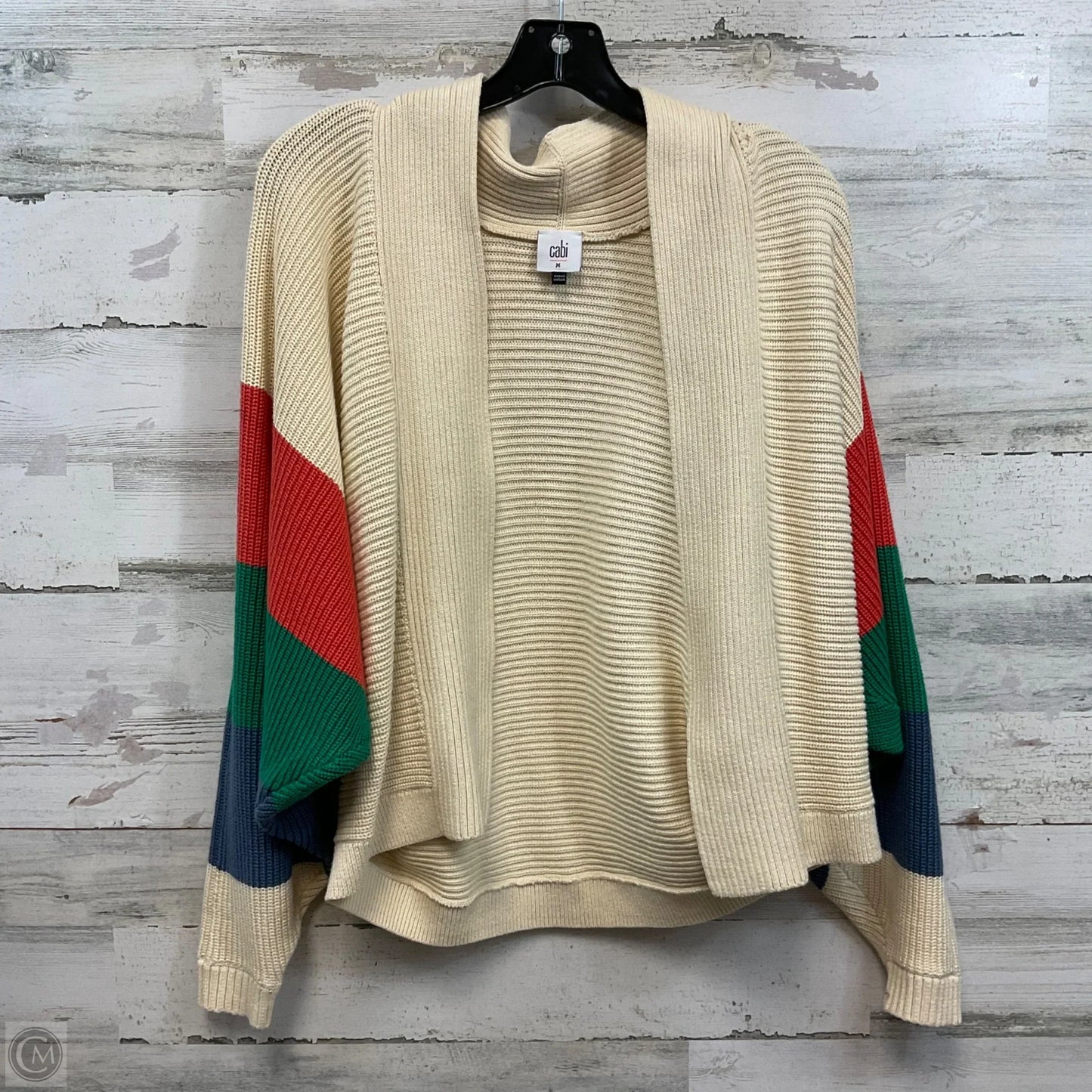 Sweater Cardigan By Cabi In Cream, Size: M