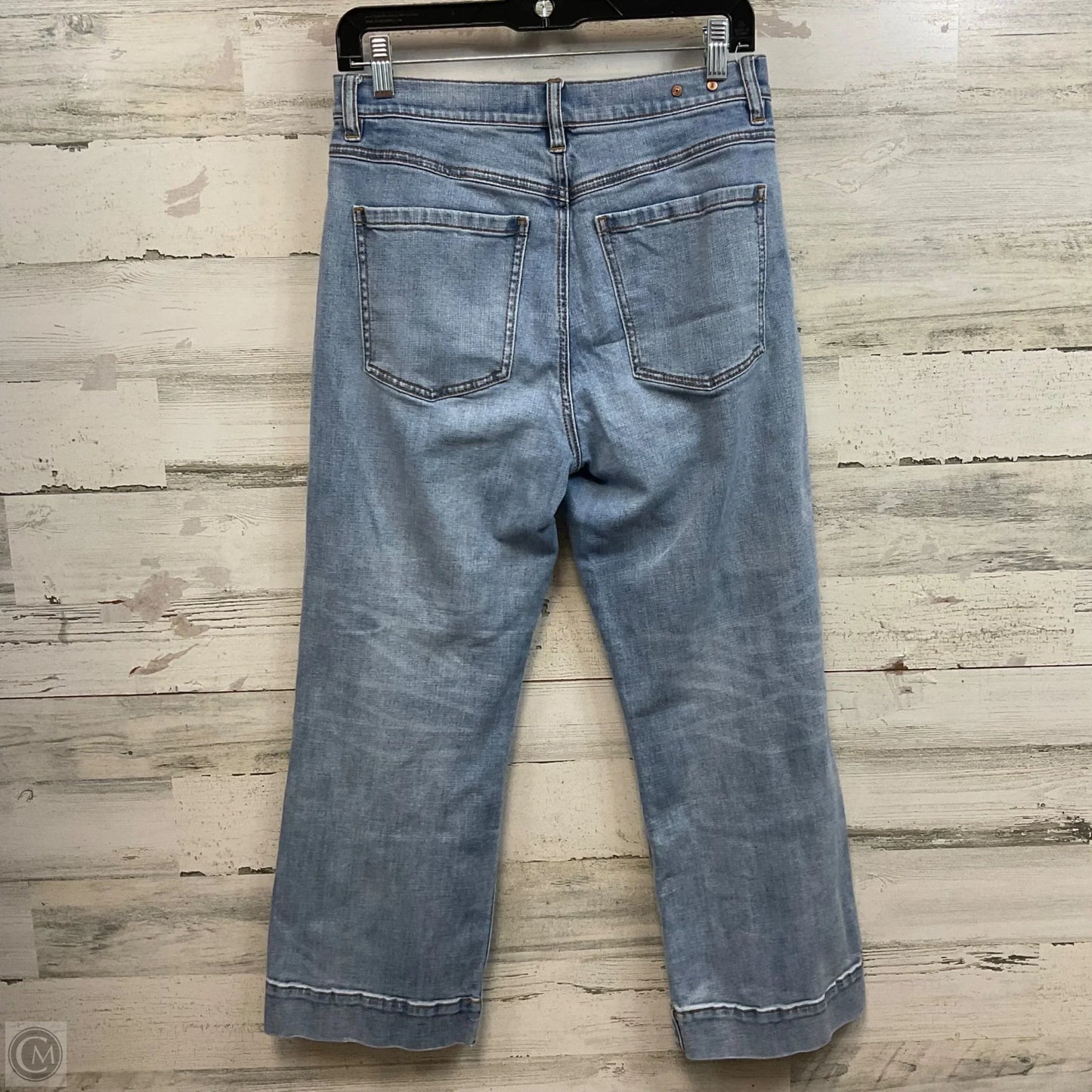Jeans Cropped By Cabi In Blue Denim, Size: 6