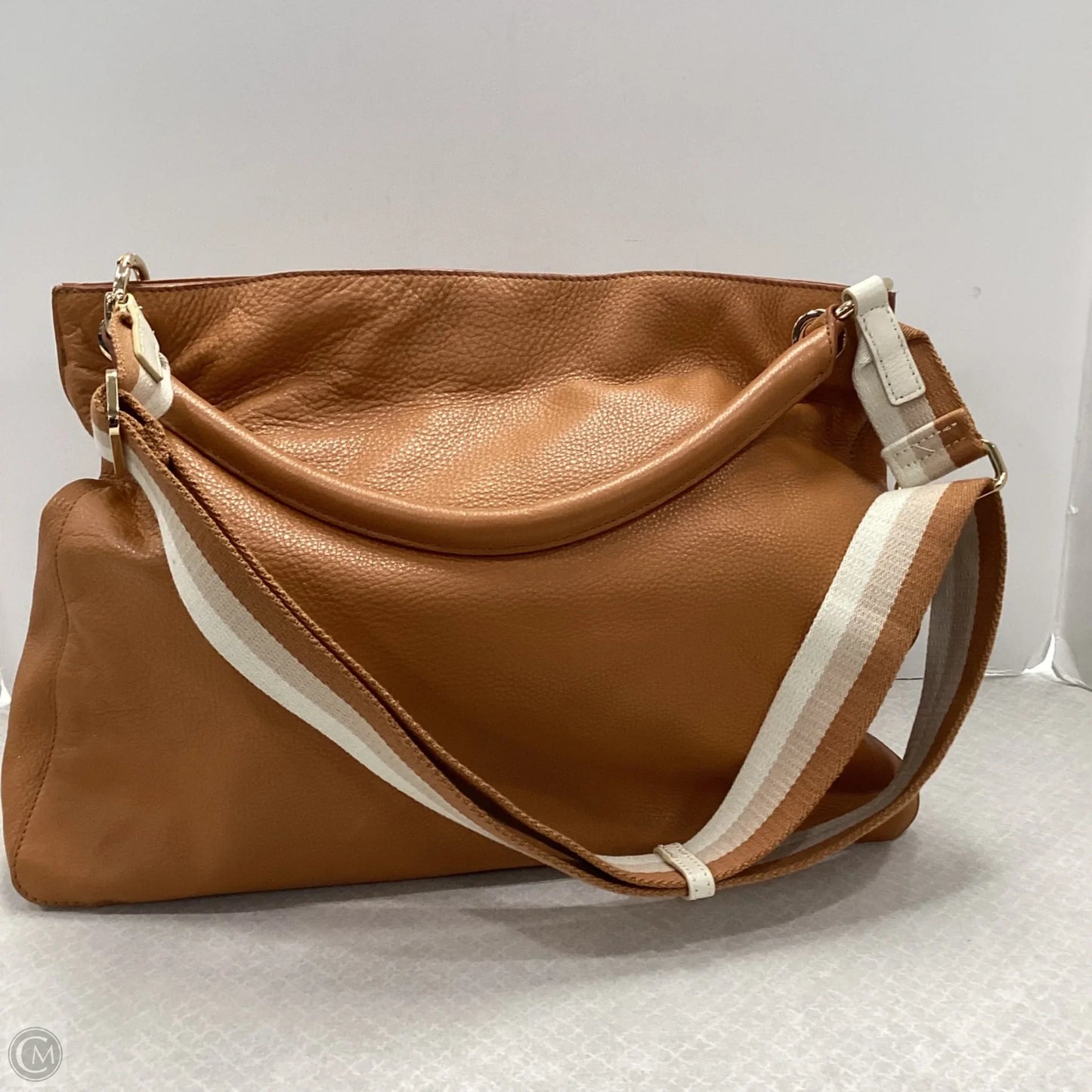 Handbag Leather By Mark & Graham, Size: Large