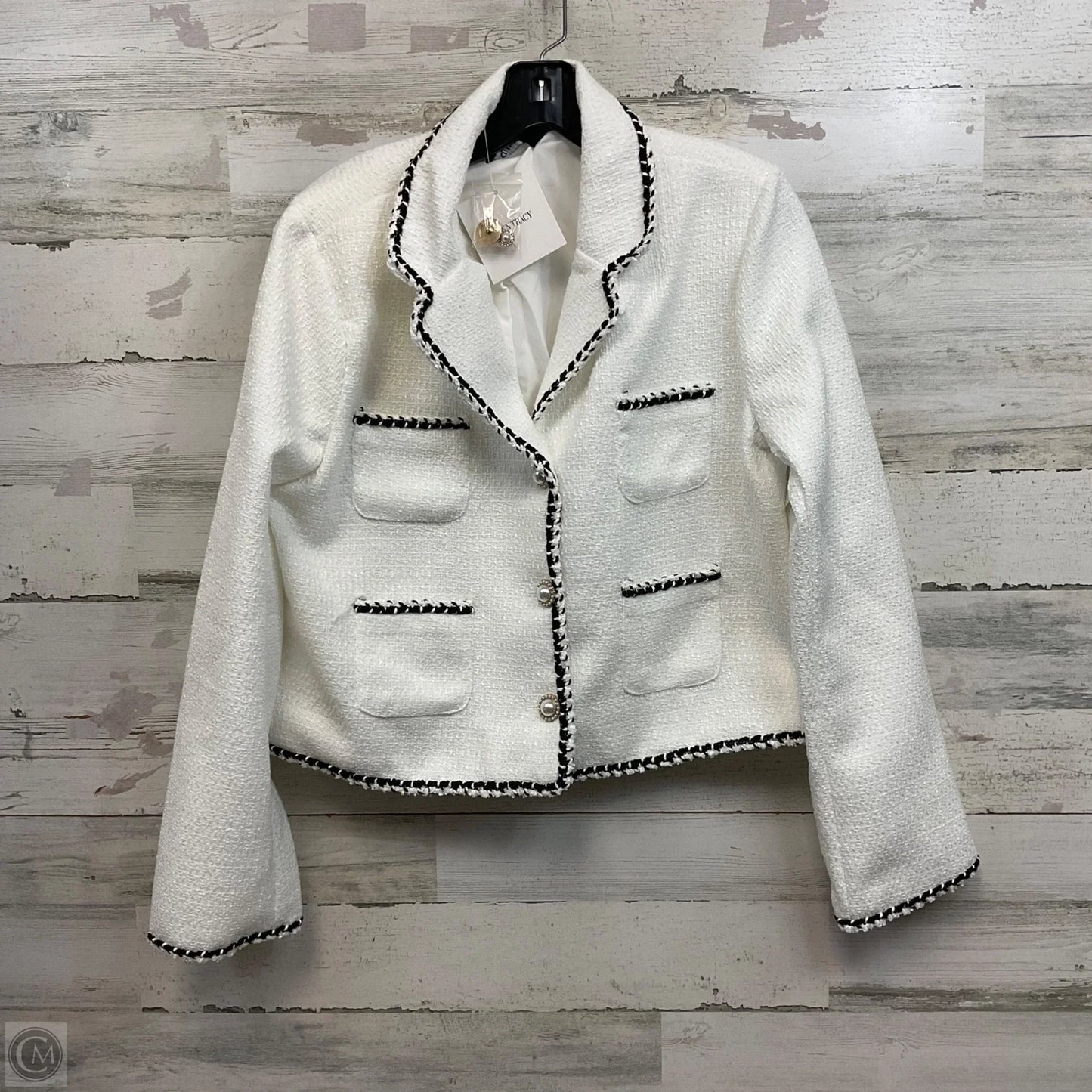 Jacket Other By Ellen Tracy In White, Size: M