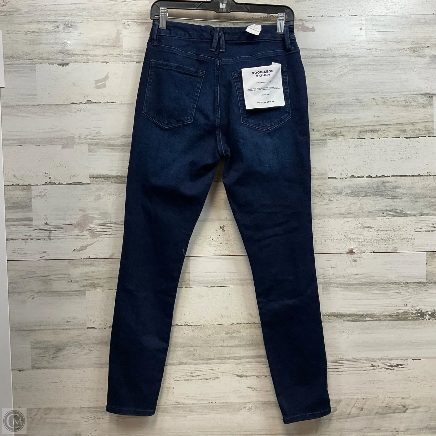 Jeans Skinny By Good American In Blue Denim, Size: 12