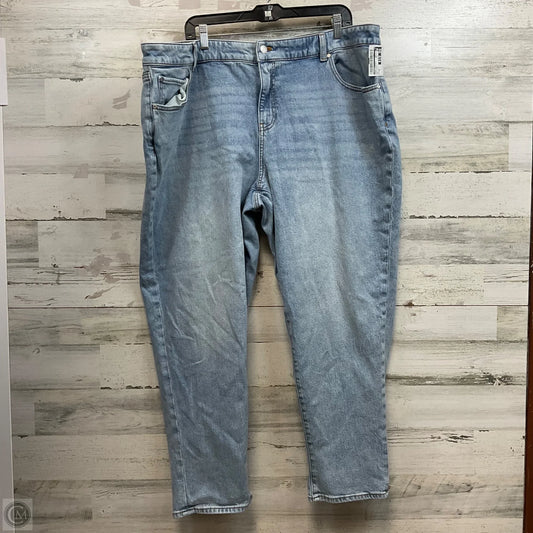 Jeans Straight By Talbots In Blue Denim, Size: 22