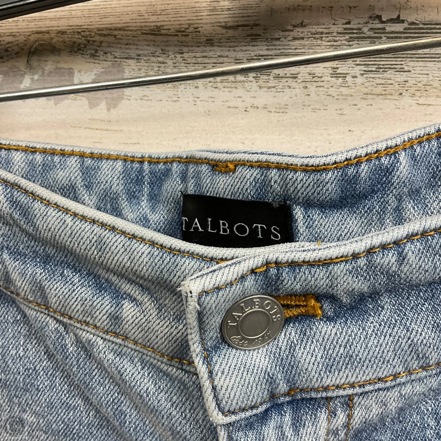Jeans Straight By Talbots In Blue Denim, Size: 22