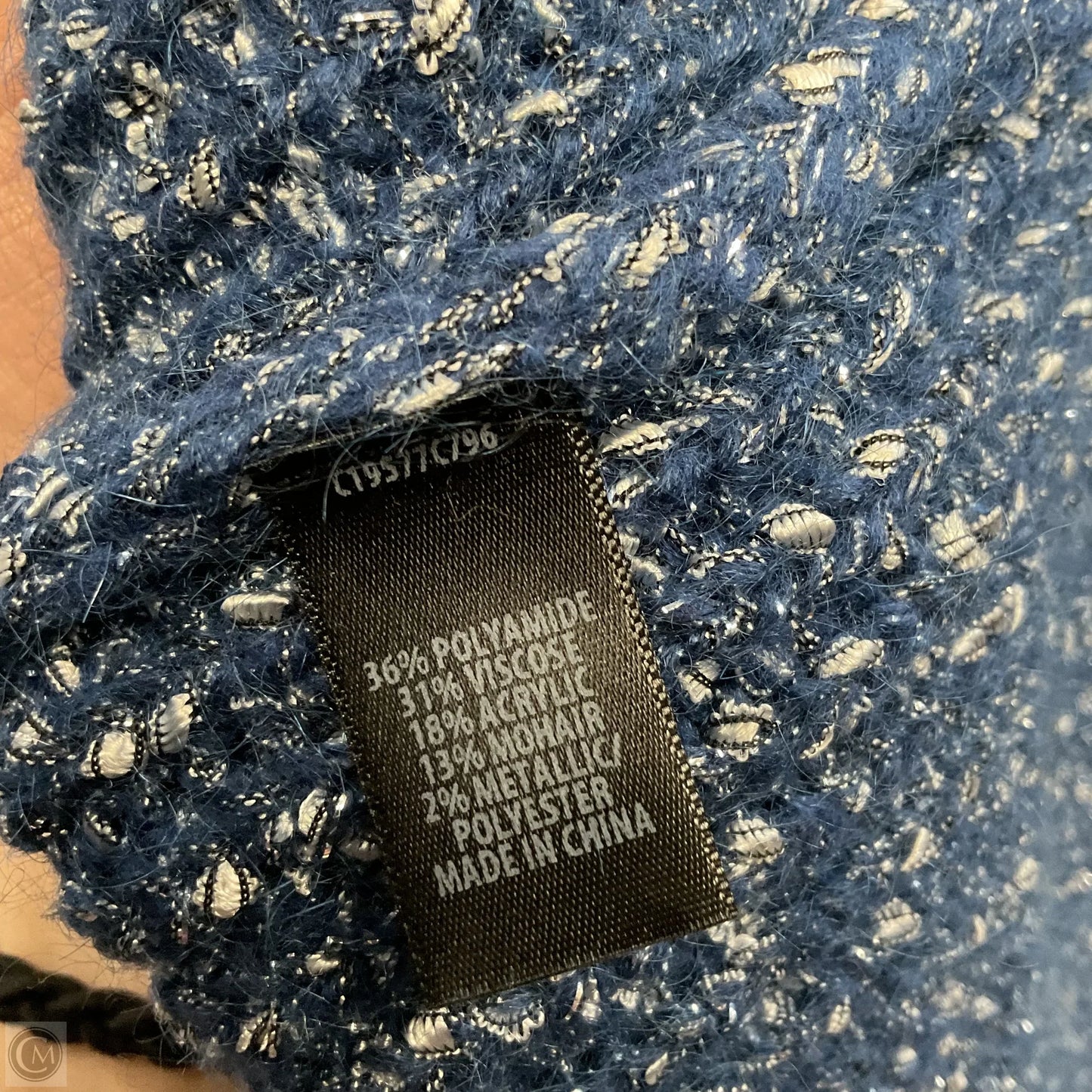 Sweater Luxury Designer By St John Collection In Blue, Size: Xl