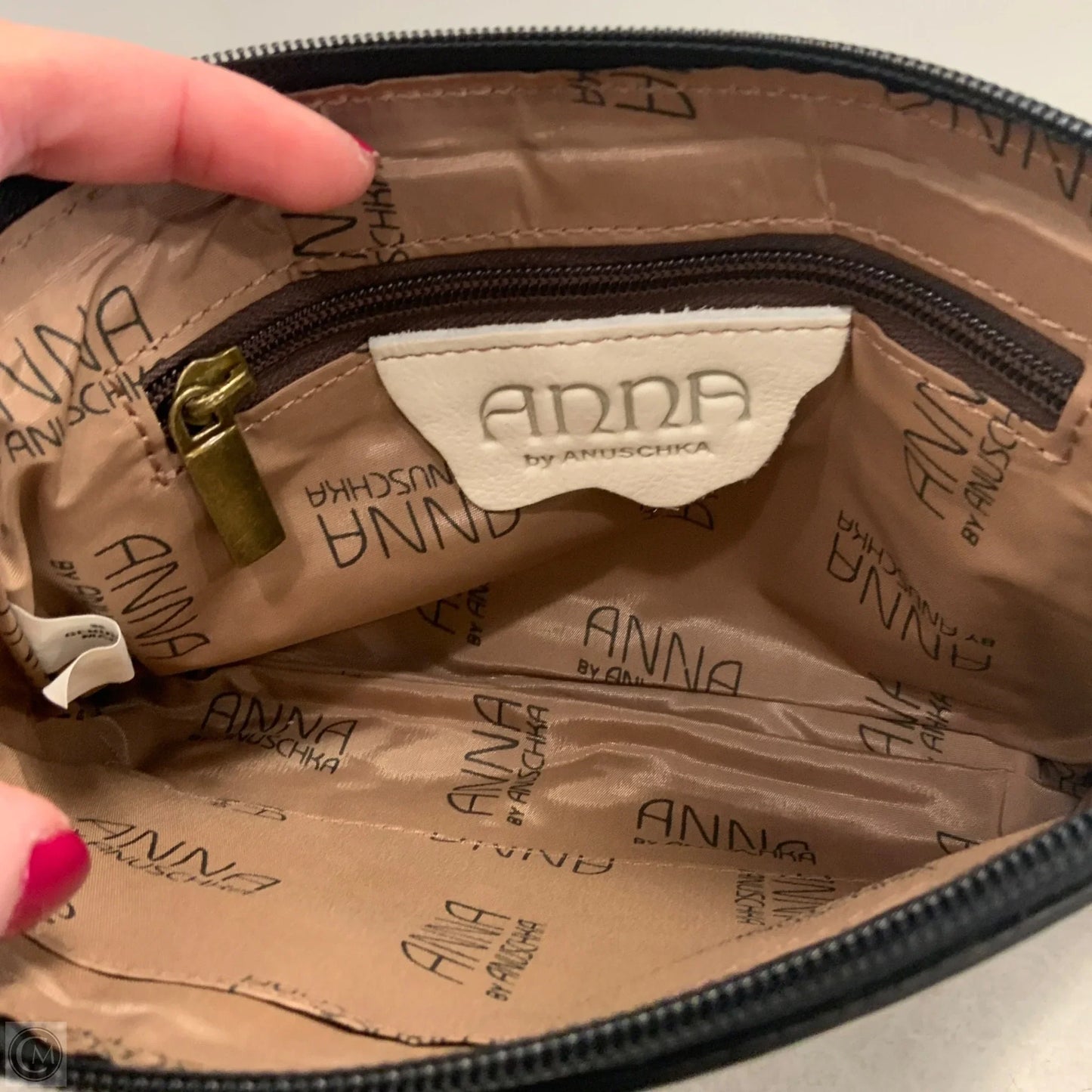 Crossbody Leather By Anuschka, Size: Small