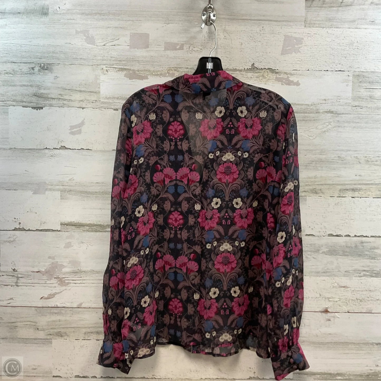 Blouse Long Sleeve By Paige In Black, Size: S