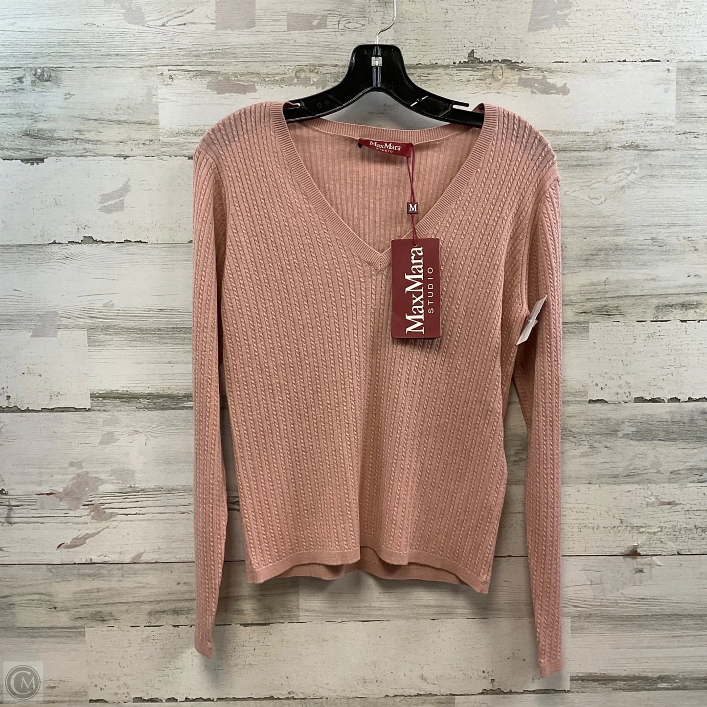 Sweater Designer By Max Mara In Pink, Size: M