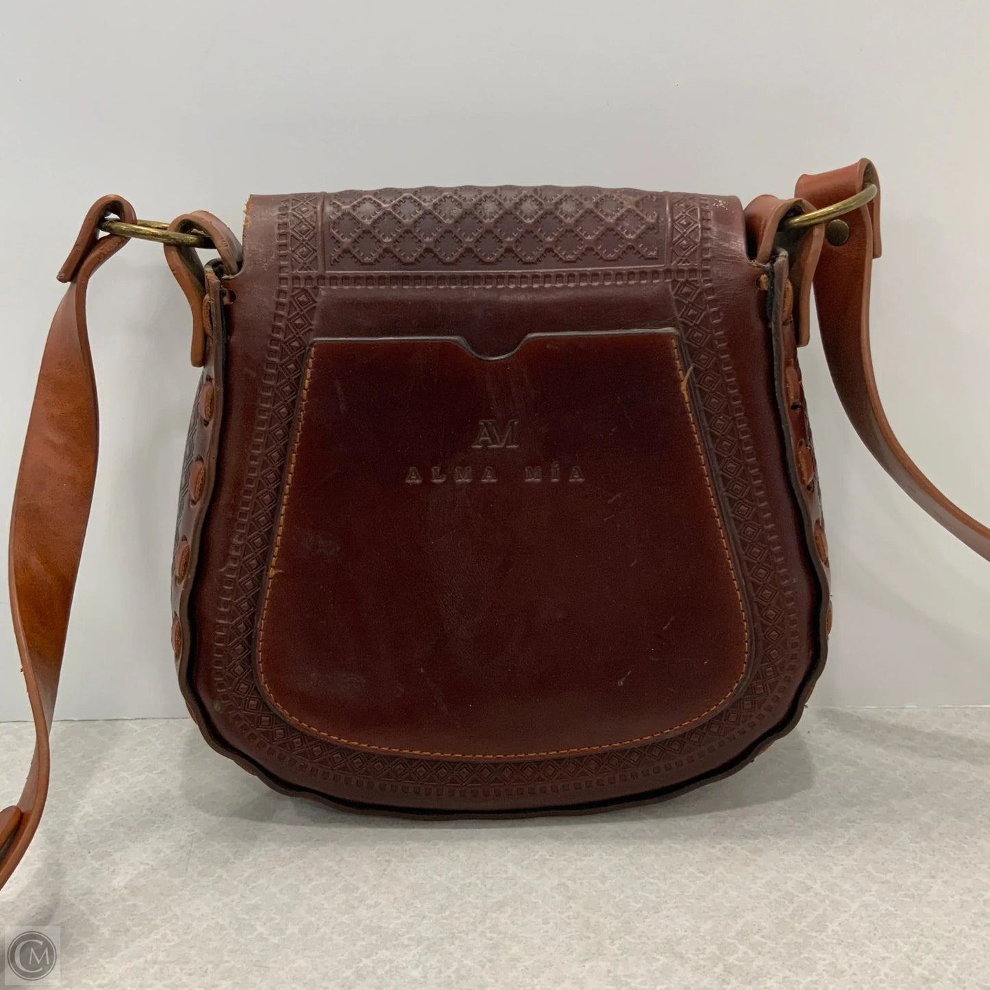 Crossbody Leather By Alma Mía, Size: Small