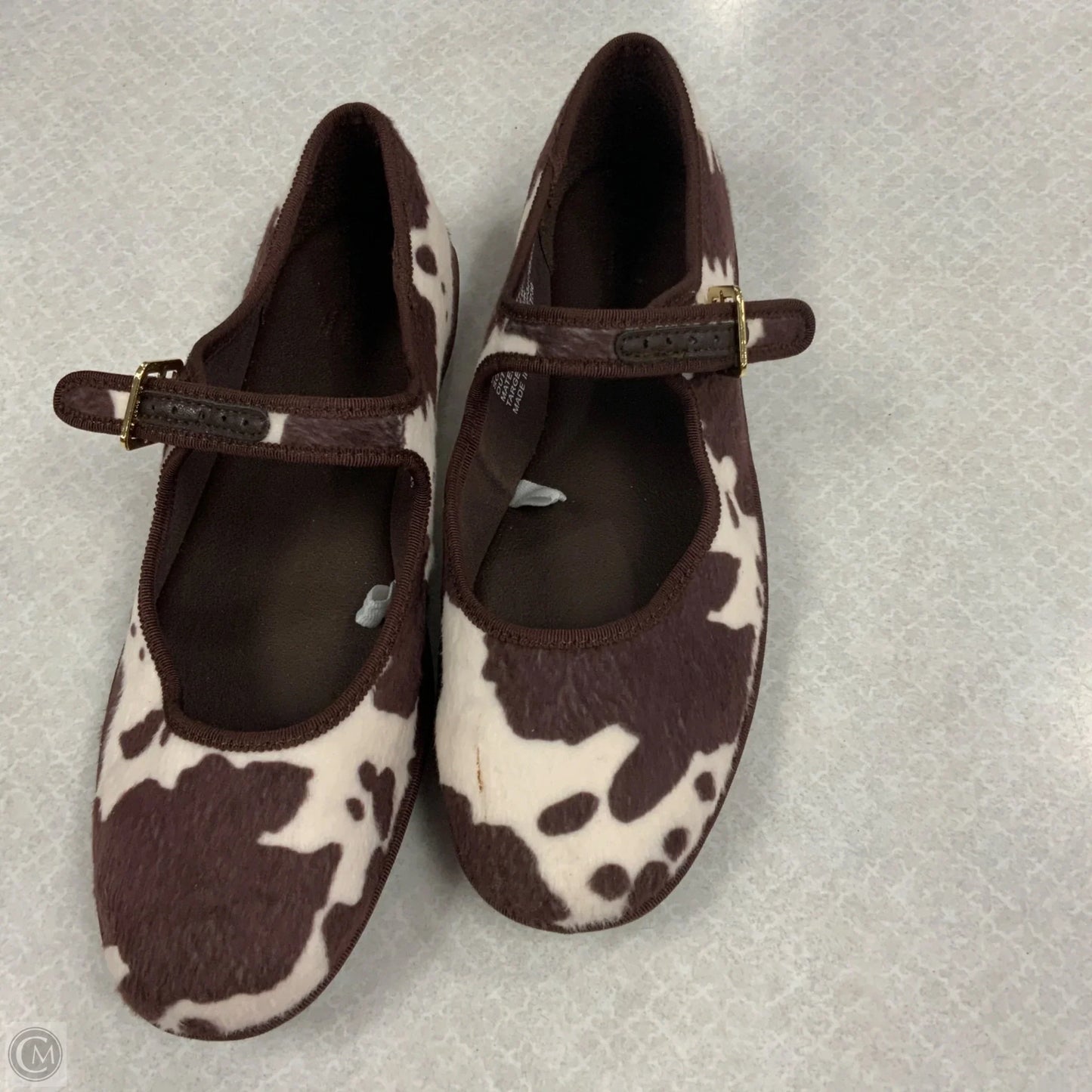 Shoes Flats By Universal Thread In Brown & Cream, Size: 8.5