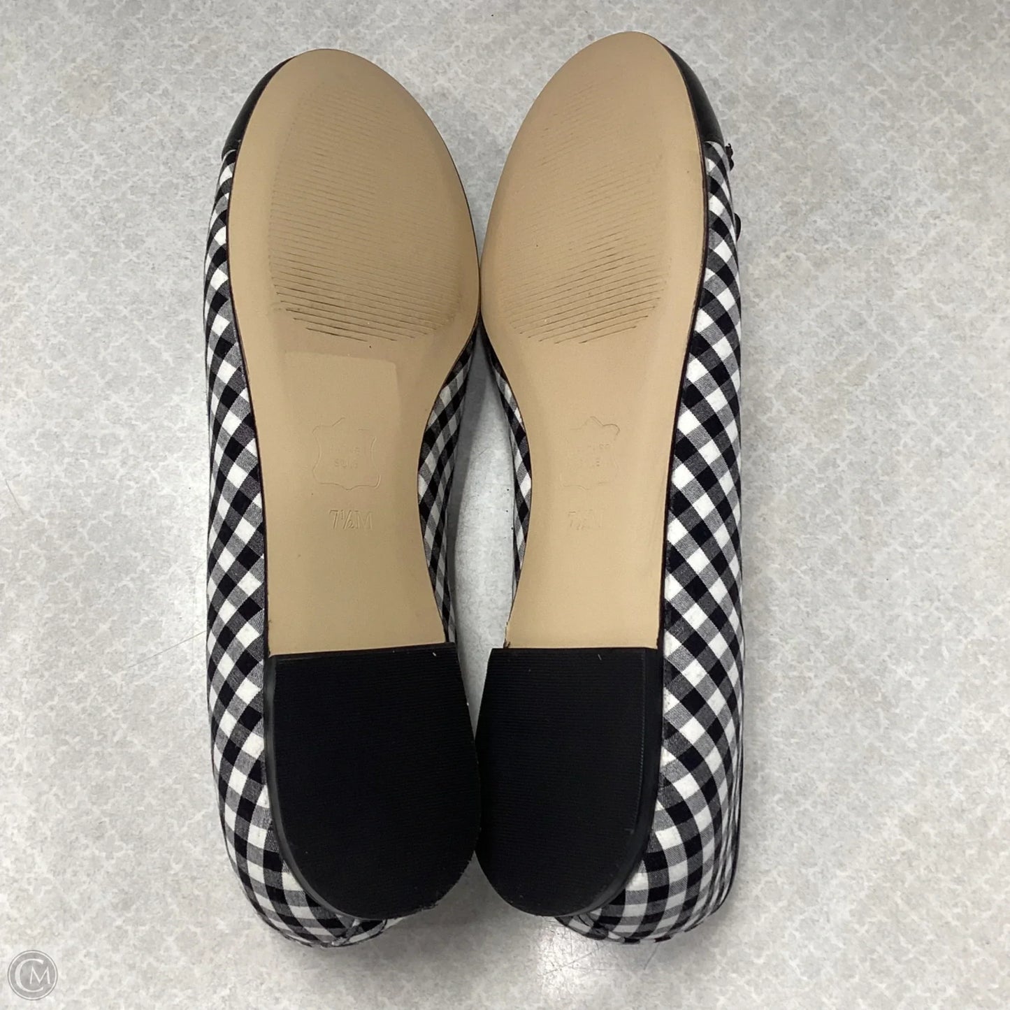 Shoes Flats By Talbots In Black & White, Size: 7.5
