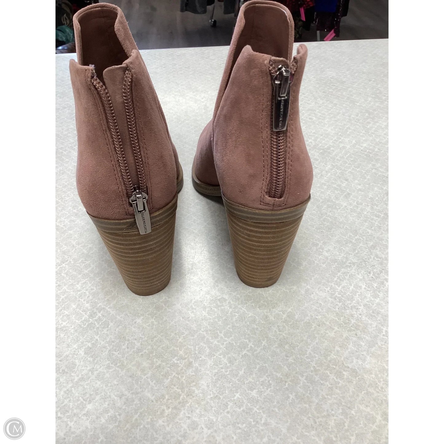 Boots Ankle Heels By Vince Camuto In Pink, Size: 8.5