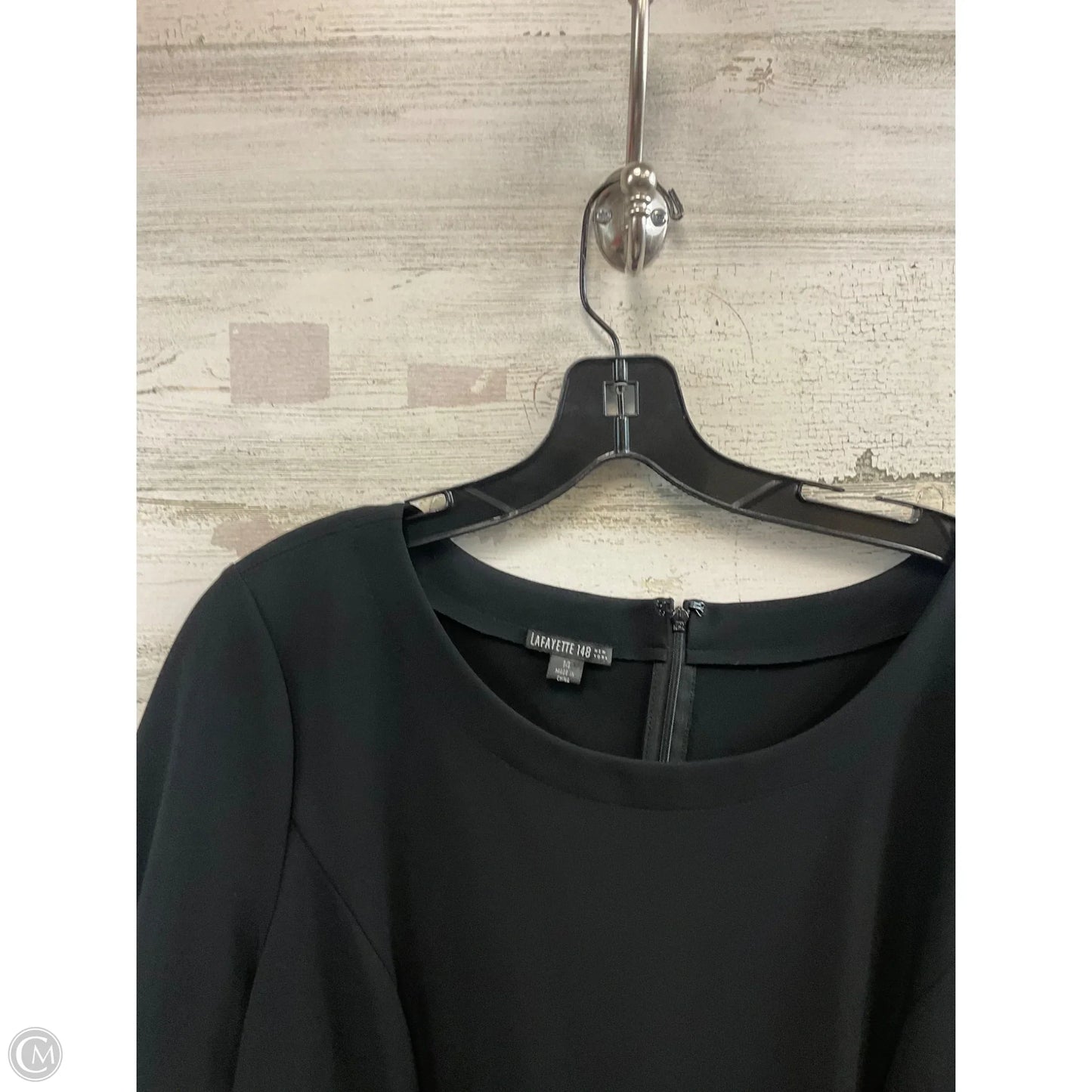 Dress Designer By Lafayette 148 In Black, Size: L