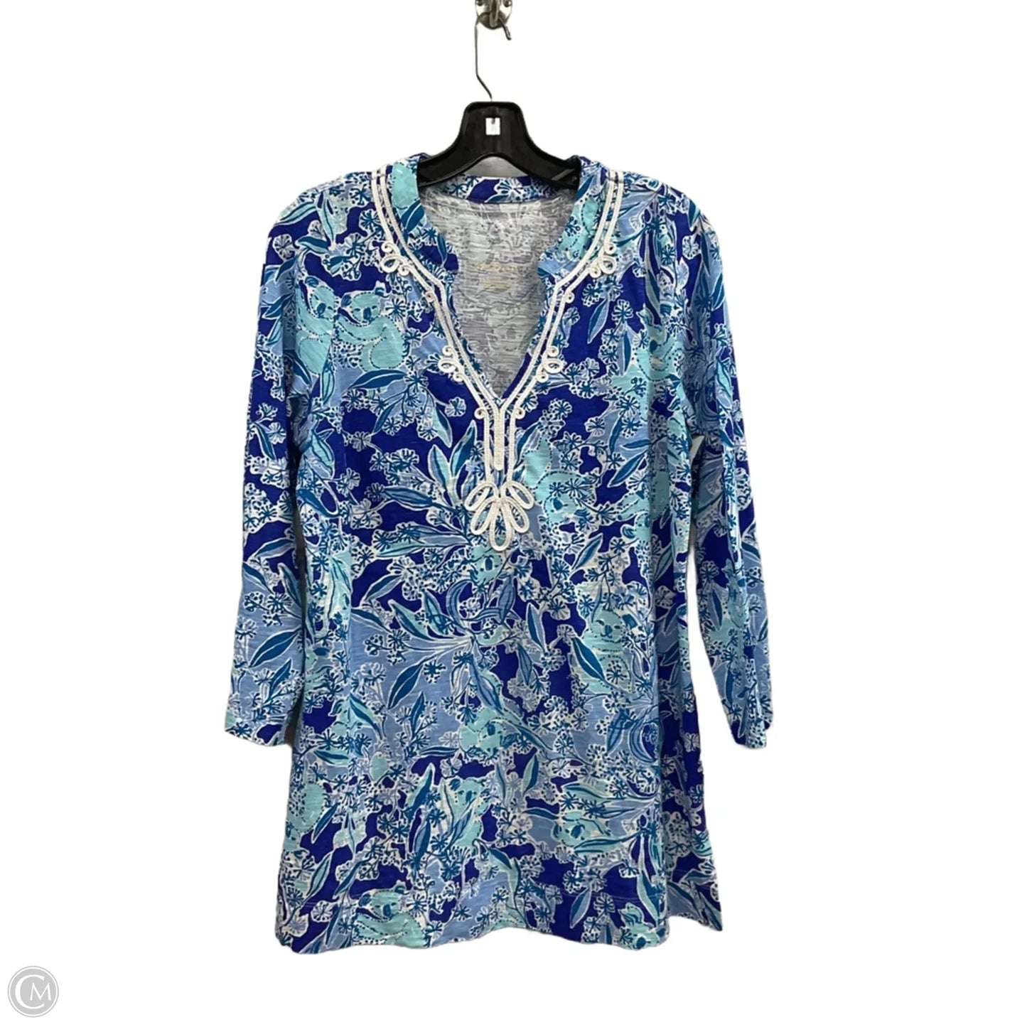 Top Long Sleeve By Lilly Pulitzer In Blue, Size: M