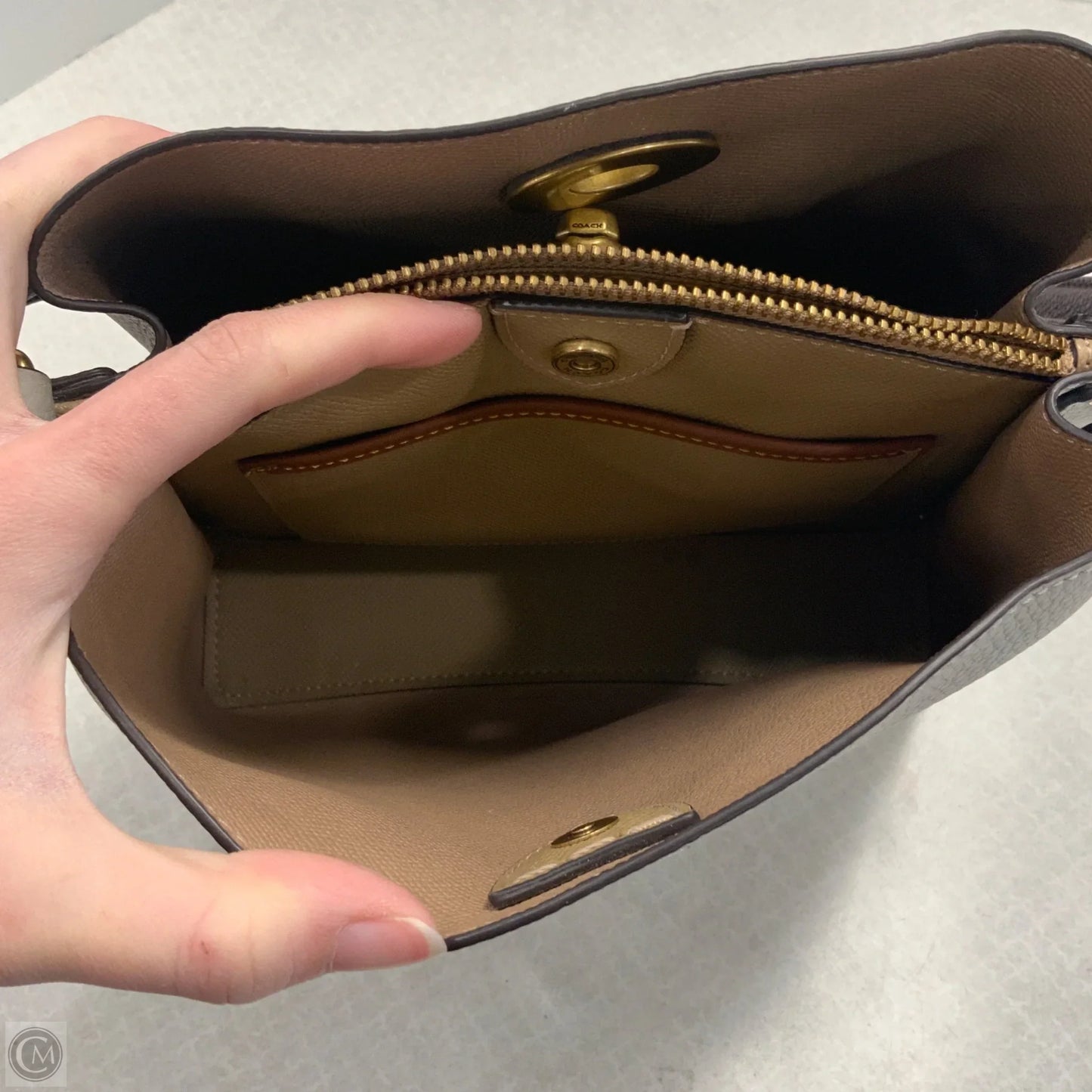 Handbag Designer By Coach, Size: Medium