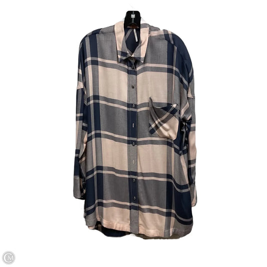 Blouse Long Sleeve By Free People In Pink, Size: M