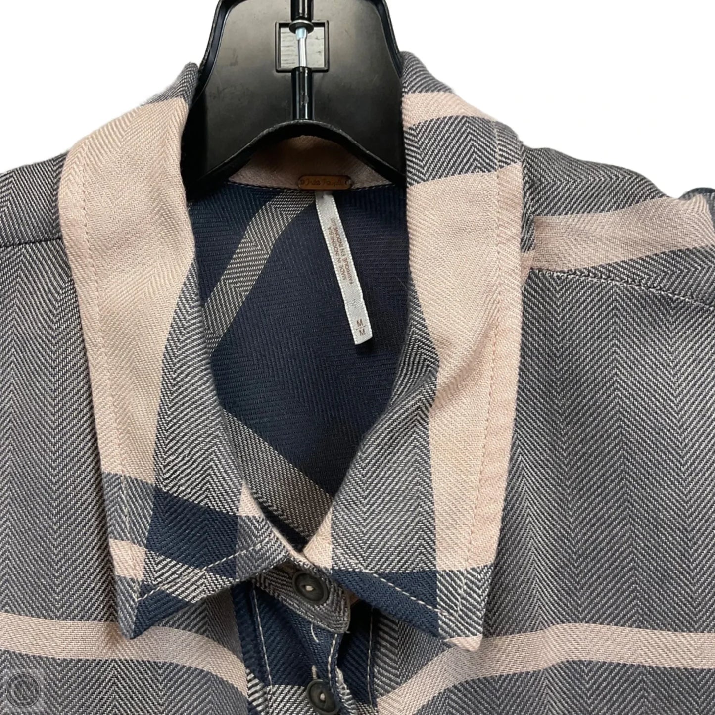 Blouse Long Sleeve By Free People In Pink, Size: M