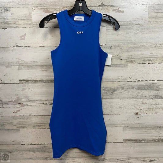 Dress Luxury Designer By Off-white In Blue, Size: 4