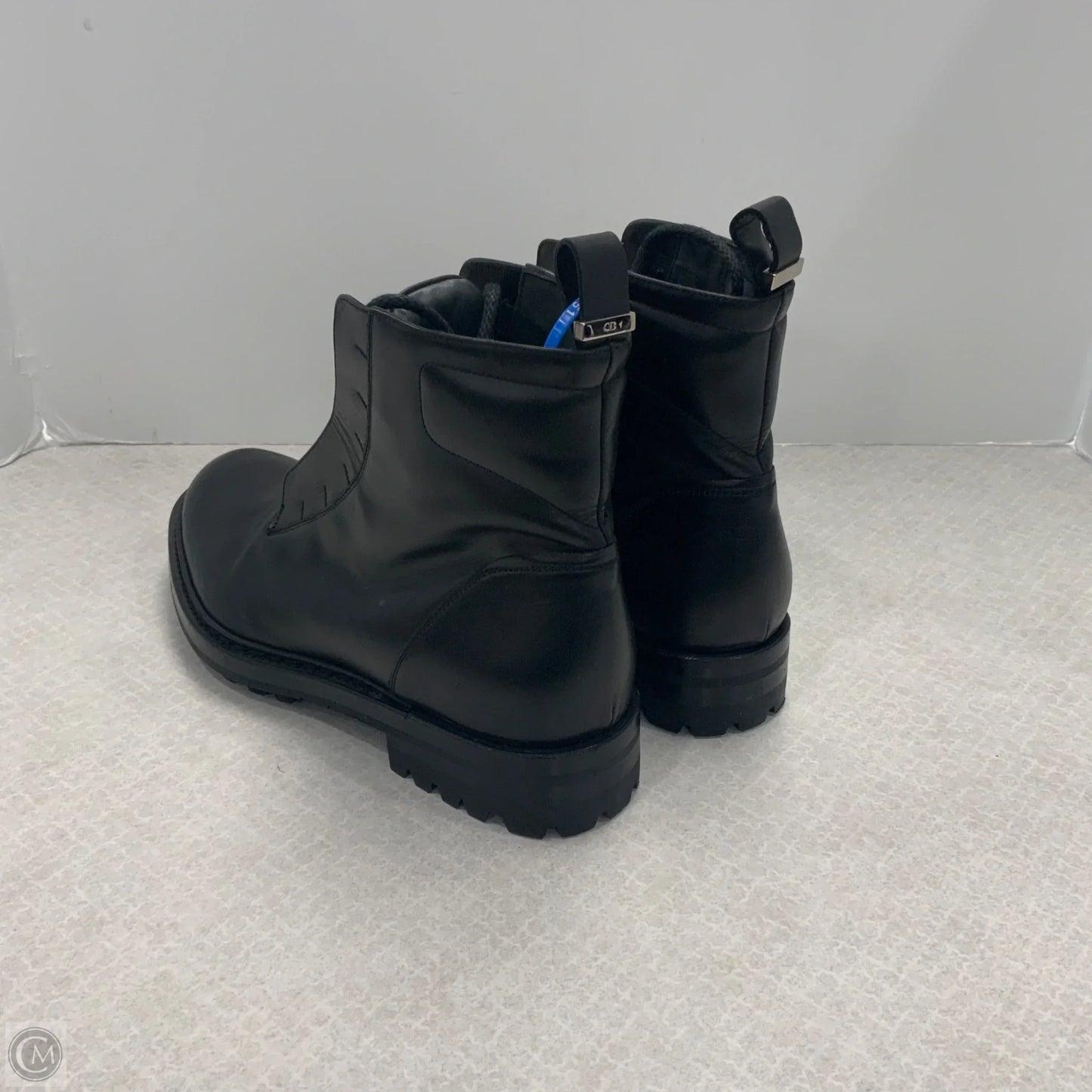 Boots Luxury Designer By Dior In Black, Size: 7.5