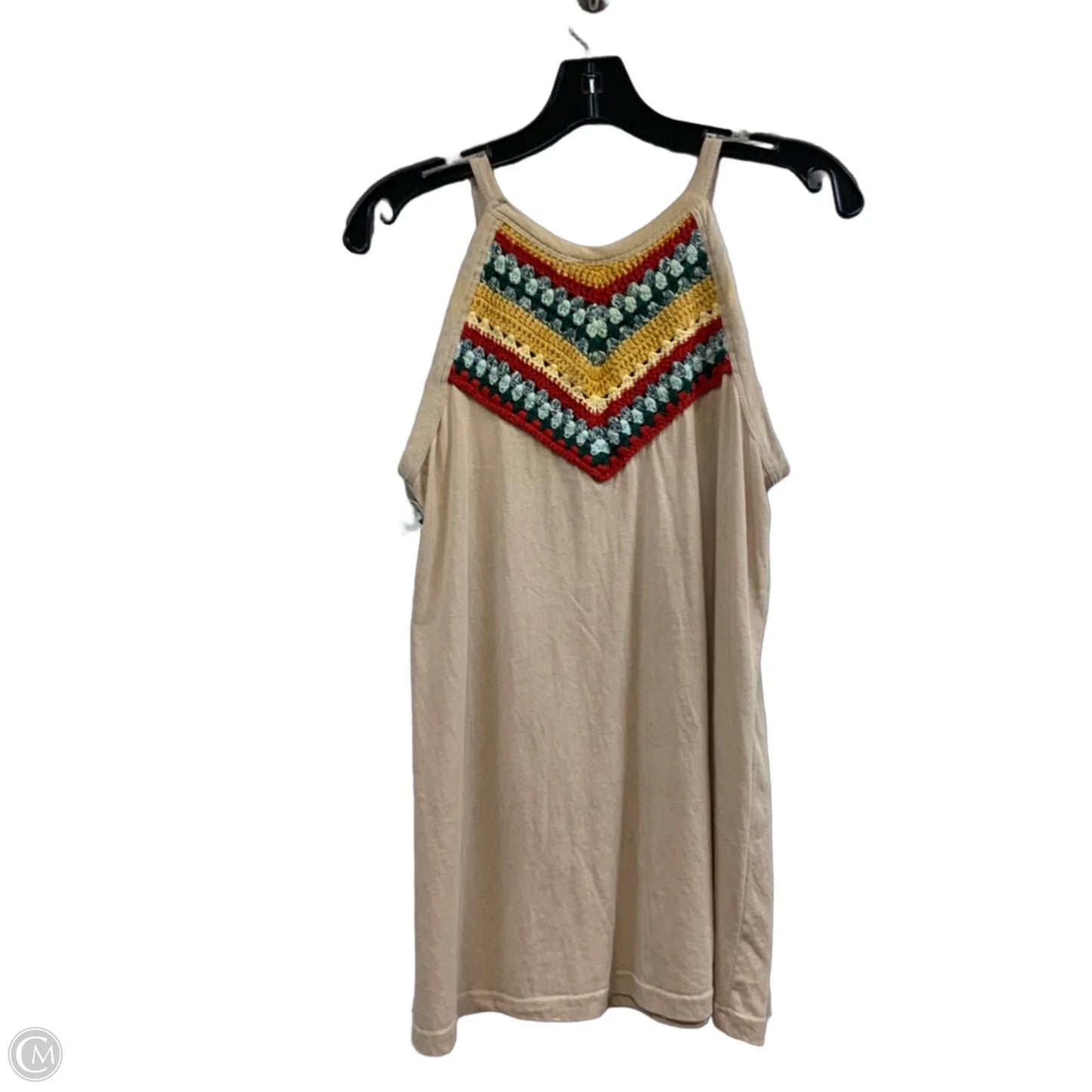 Top Sleeveless By Artistic Works By Lu In Brown, Size: S