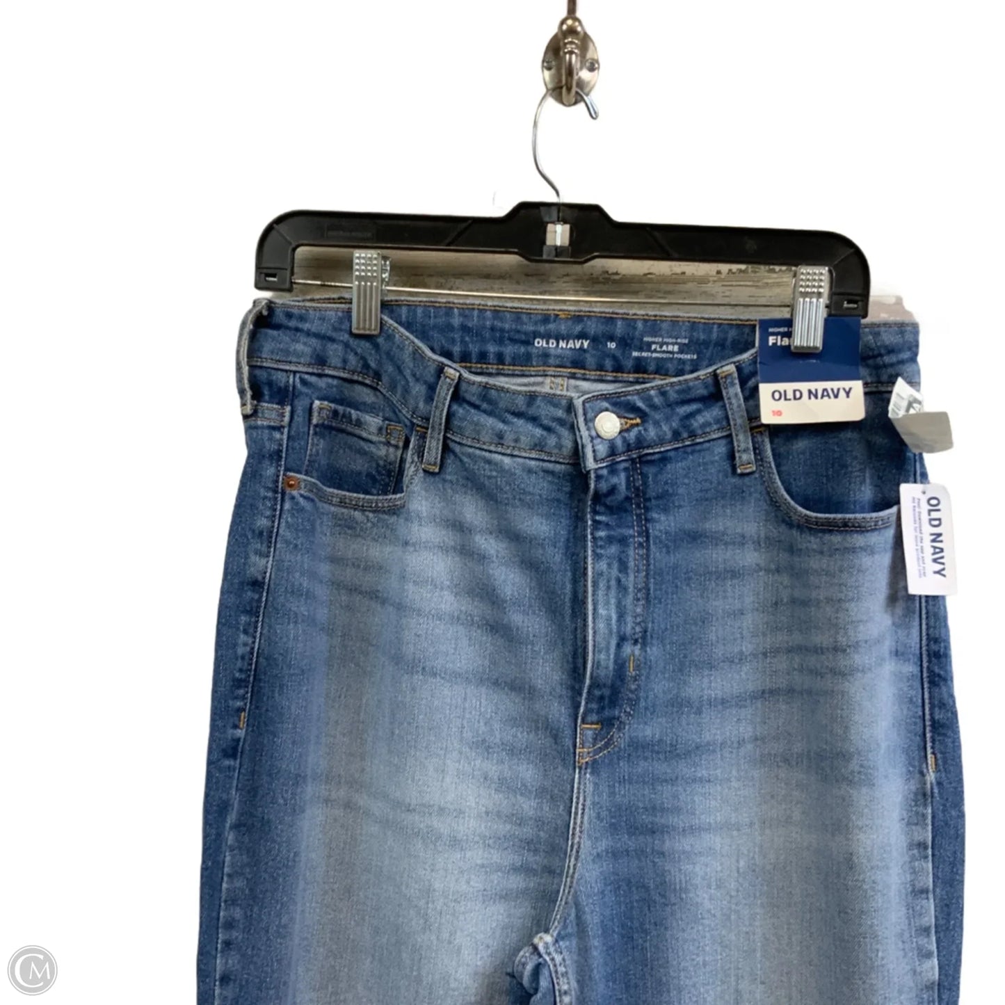 Jeans Flared By Old Navy In Blue Denim, Size: 10