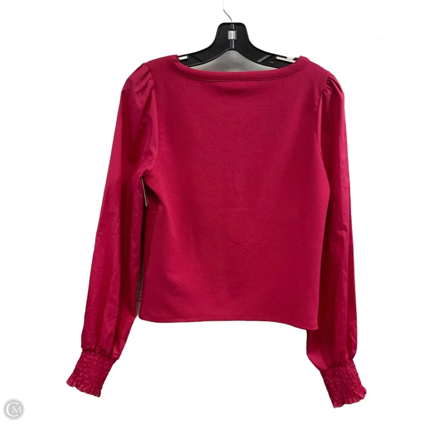 Blouse Long Sleeve By Anthropologie In Pink, Size: S