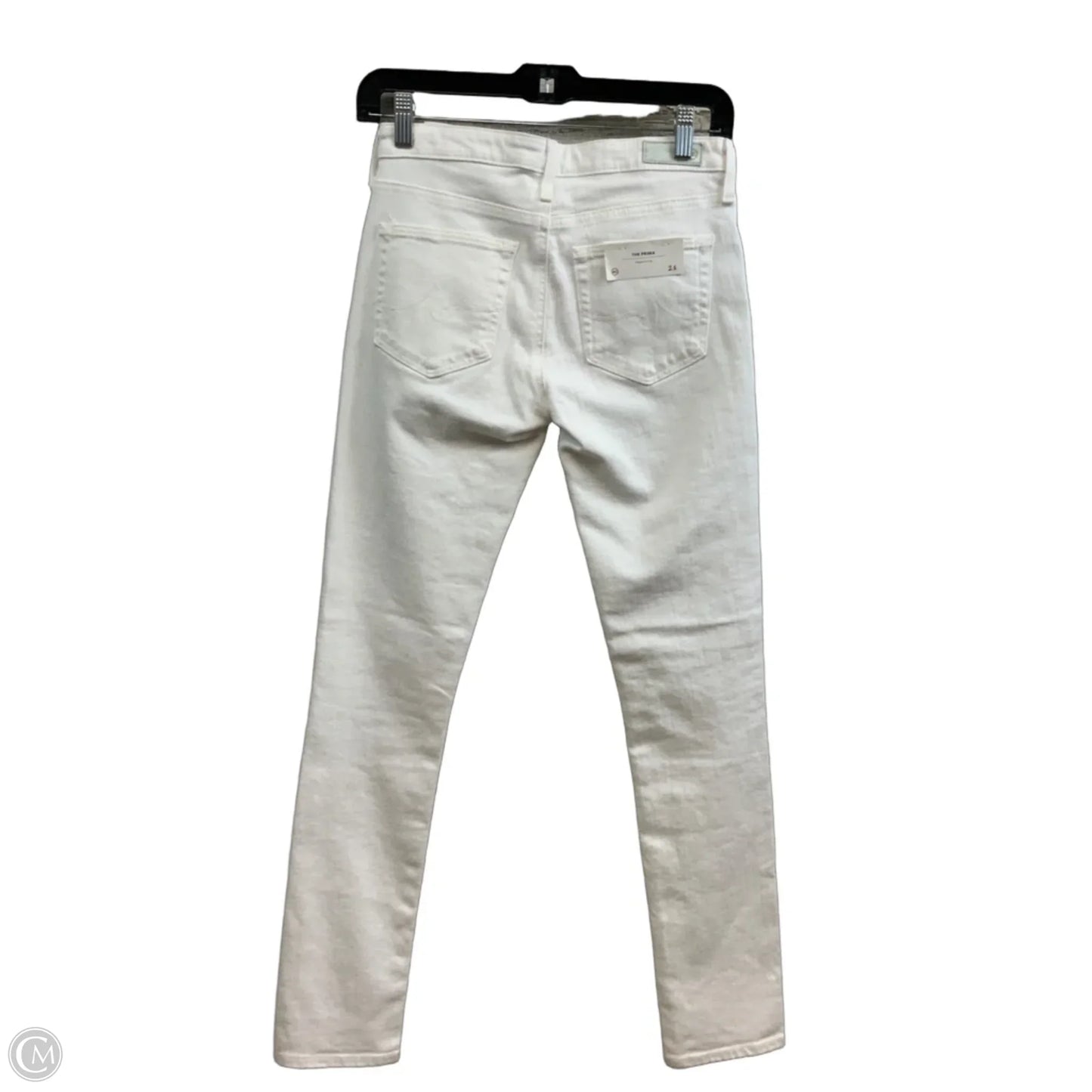 Jeans Skinny By Ag Jeans In White Denim, Size: 0