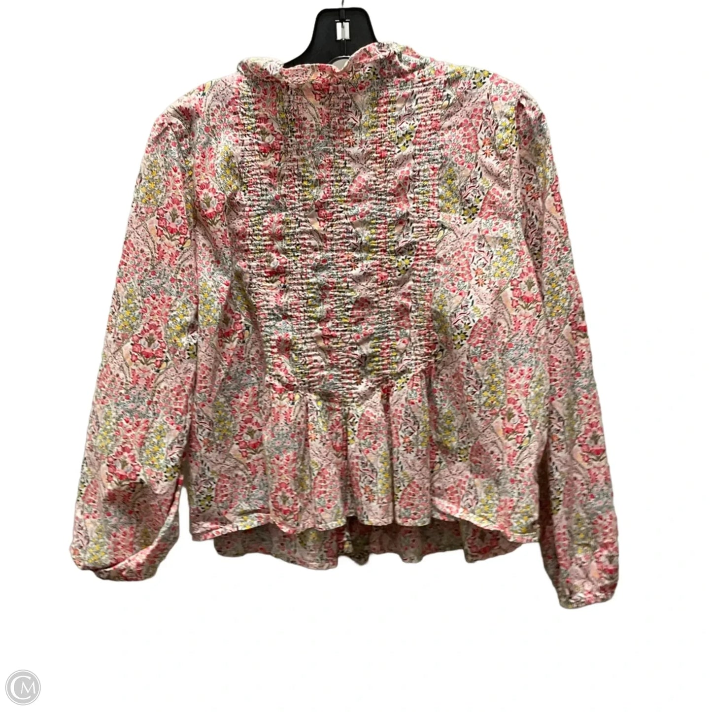 Blouse Long Sleeve By Talbots In Pink, Size: Lp