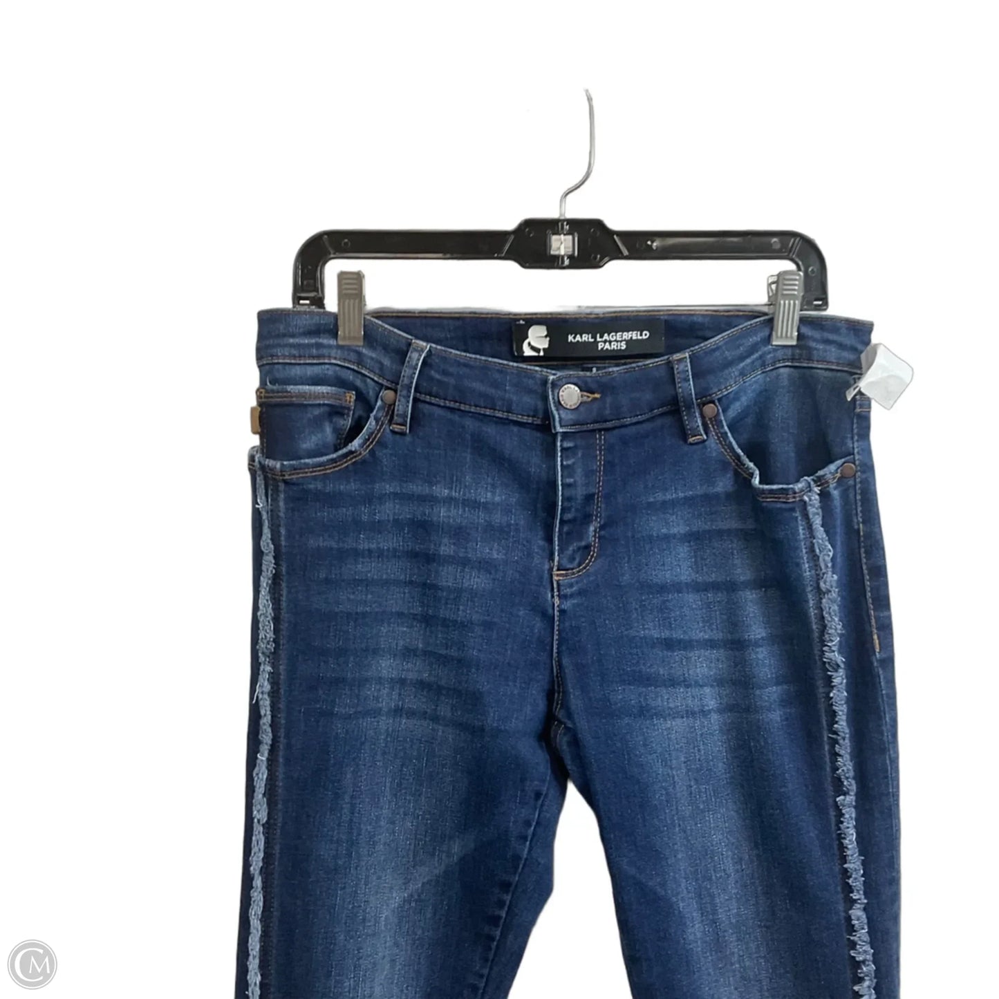 Jeans Designer By Karl Lagerfeld In Blue Denim, Size: 8